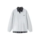 Бело-серый с флисовой подкладкой