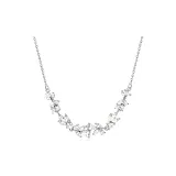 Сверкающий ожерелье "Улыбка" - серебро S999