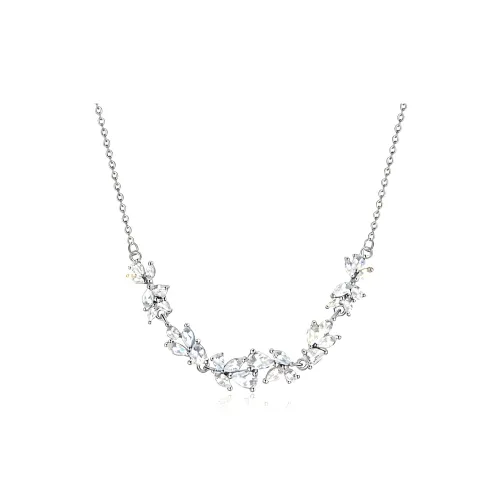 KYY 999 Fine Серебряные Искусственные Камни Ожерелье Женское