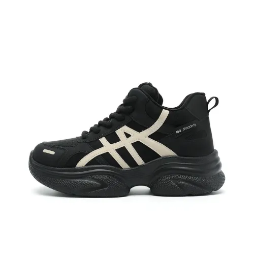 RED DRAGONFLY Утепленная обувь Термическая Длина тела Увеличение MID Верх Толстая подошва Кроссовки Женские