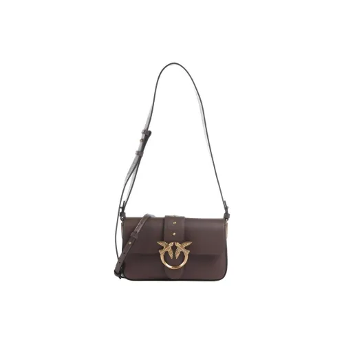 PINKO Кожа Сумка через плечо Мини Женская Коричневая