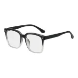 Яркий Черный Белая Рамка с Белыми Линзами T22