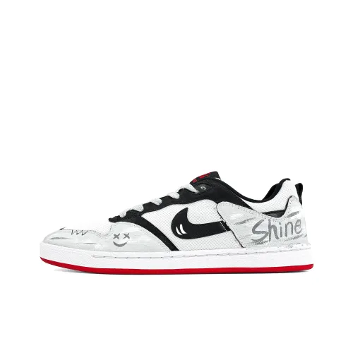 Nike SB Alleyoop Low-Top Скейтборд Кроссовки Унисекс Черный Белый Серый