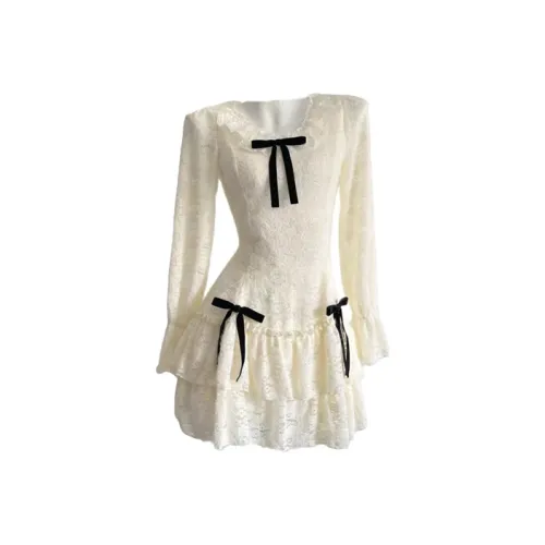 TIBINB Длинное платье с длинными рукавами женское