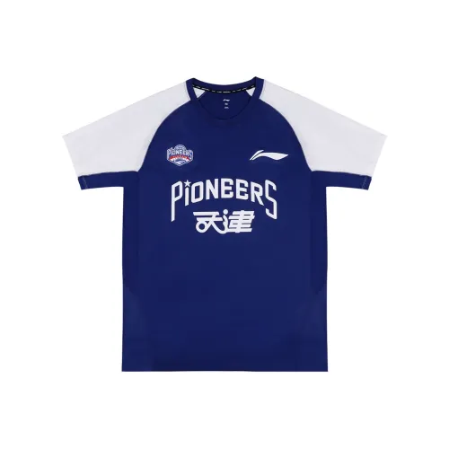 Т-рубашка с подкладкой унисекс синий и белый