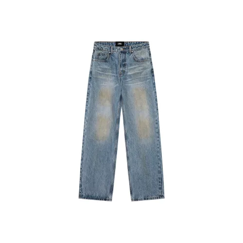 PFR AND Винтажные синие унисекс джинсы