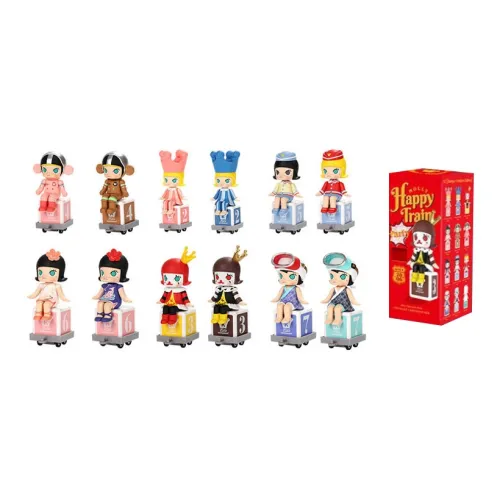 POP MART Molly Happy Dress Tail Blind Boxes Single Mystery Box Full Box 12 Pack POP MART Молли Happy Платье Хвост Слепые Коробки Один Mystery Коробка Полная Коробка 12 Пачка