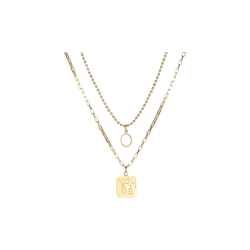 QIMEILA Титановые стальные ожерелья женские