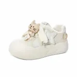 Бежевый Синий (с флисовой подкладкой) (с аксессуарами в виде котенка и рыбки с бантом)