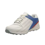 Кожаный верх, белый и синий цвет