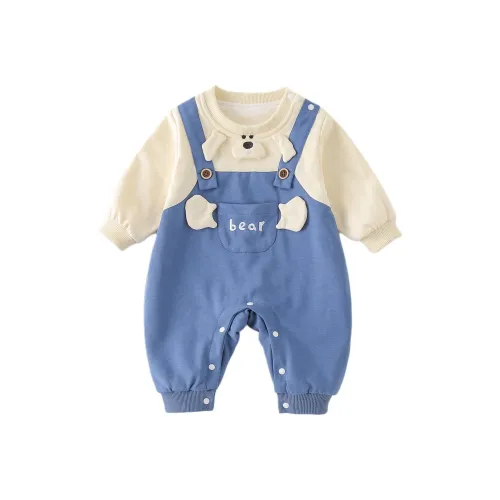 XiaoJinBu Blue Baby Комбинезоны Ползунки