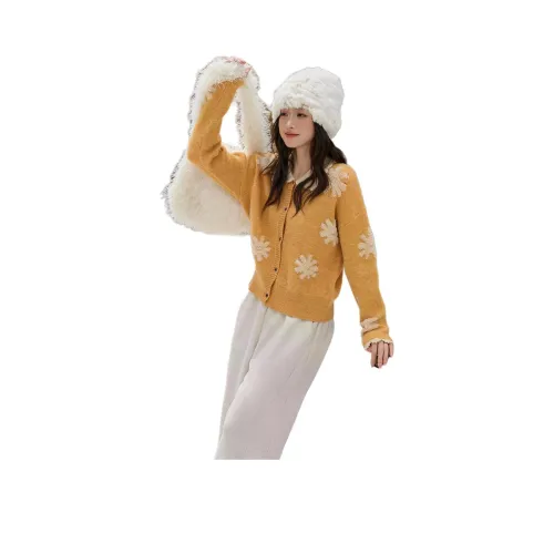 MISHOW Винтажный Желтый Женский Свитер