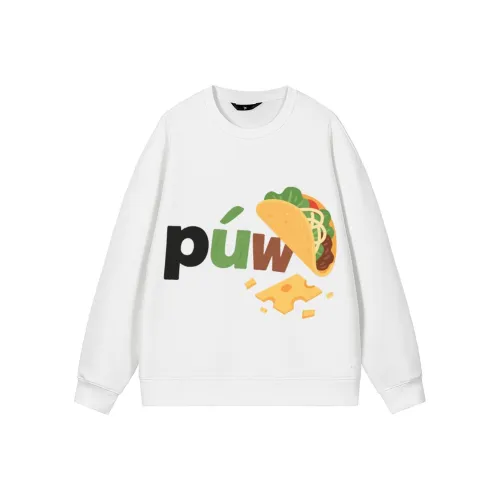 PWUE Белый Унисекс Свитшоты