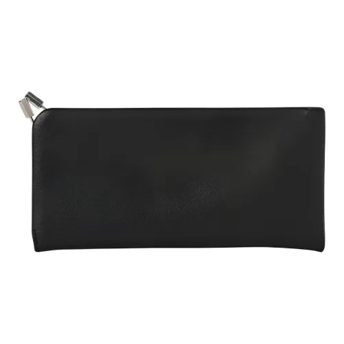 THE ROW Чехол для солнцезащитных очков из козьей кожи Унисекс Черный