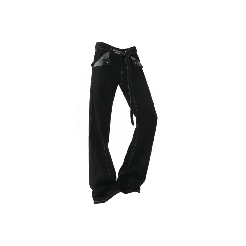 MOO TONAL Черные Унисекс Джинсы