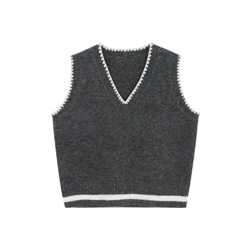 SOIE Серый Женский жилет