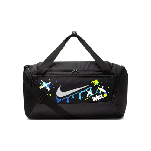 Nike Ткань Путешествие Спортивный зал Сумка Стандартная Унисекс Черный