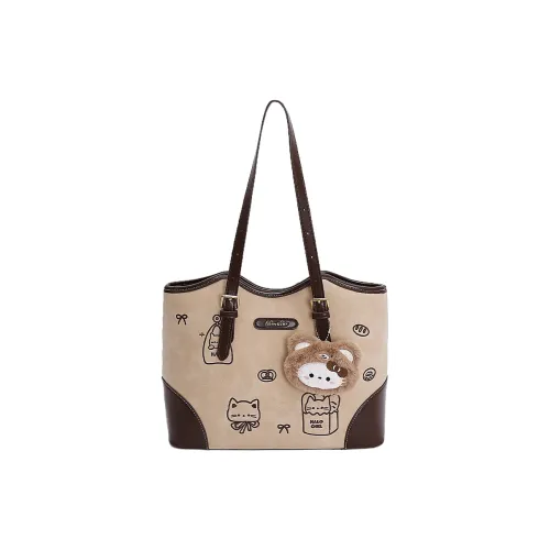 BRINCH ПУ (полиуретан) Сумка через плечо Стандартная Женская Milk Tea