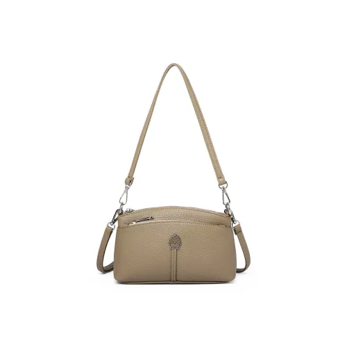 Old Man's Head Сумка через плечо из коровьей кожи женская хаки