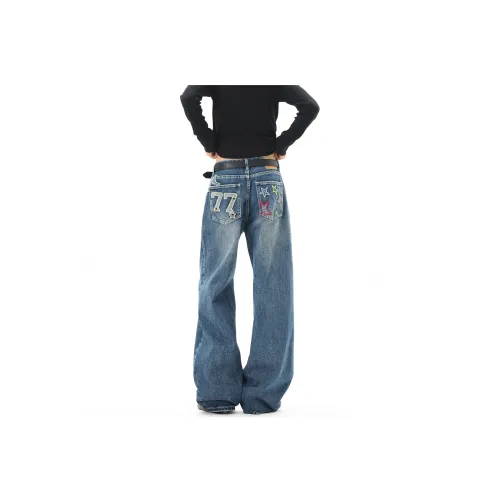 TOM DWAN Синий Унисекс Джинсы