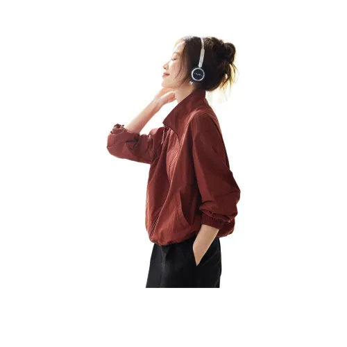 Mo Han Yi Mei Ржаво-красные Женские Куртки