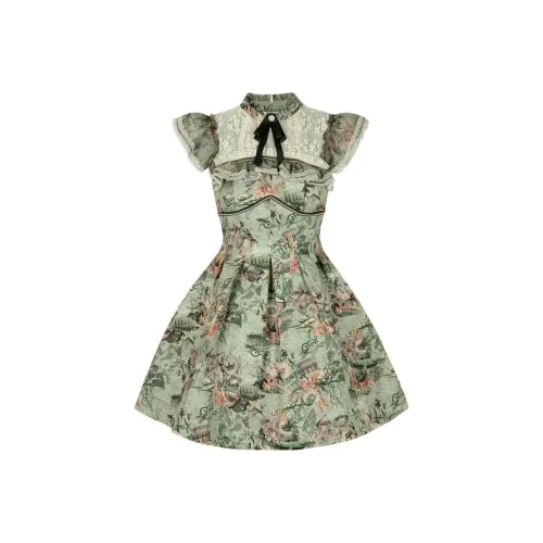 LULUALWAYS Длинное платье с длинными рукавами женское