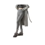 Премиум серый (с флисовой подкладкой и средний утолщенный)