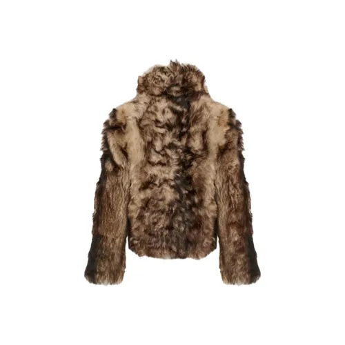 Yves Salomon Velvet Feel Coat Women's Brown