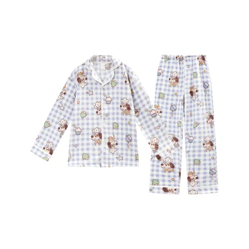 GUKOO Пижамный комплект мужской Moon Bay синий