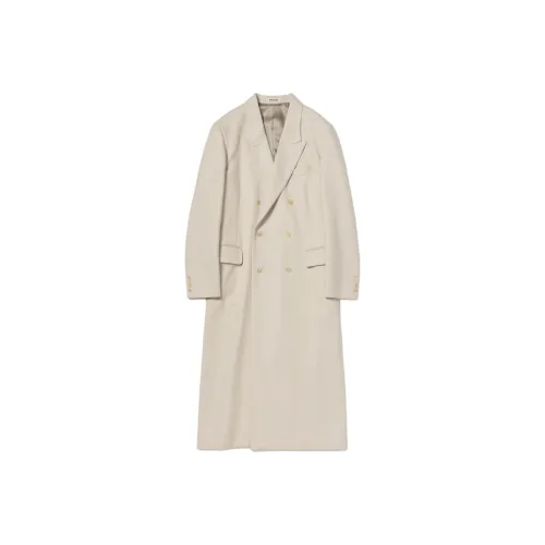 Auralee Fw25 Свет MELTON CHESTERFIELD Пальто Женское