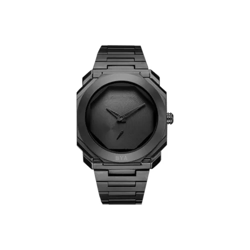 B·Y·A Wormhole CONCEPT Модный Tritium Кварцевый механизм Стальной ремешок Унисекс Черный циферблат