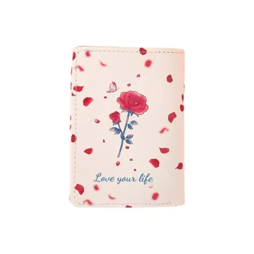 QIAJIAN Кожа Держатель удостоверения Держатель для карт Кошелек Женские Многоцветный