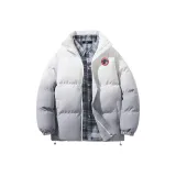 Серый (90% белый утиный пух, пуховик)