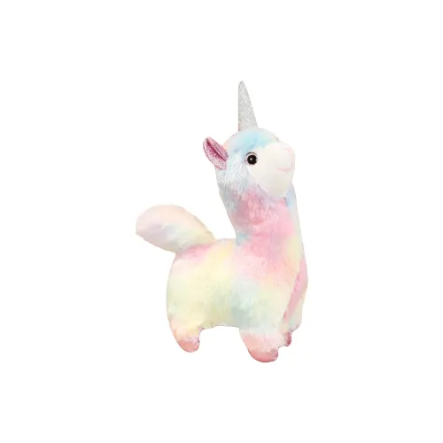 BUDUO Мультяшный Многоцветный Атмосферный Единорог Альпака Куклы Плюшевая Кукла 50 см Длина Тела