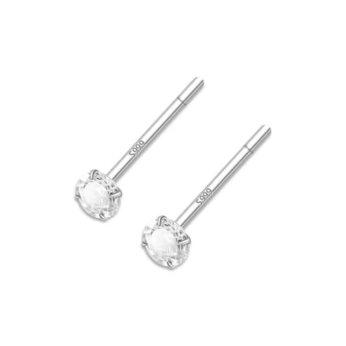 Moon Jewelry S999 Fine Серебряные серьги-гвоздики Унисекс