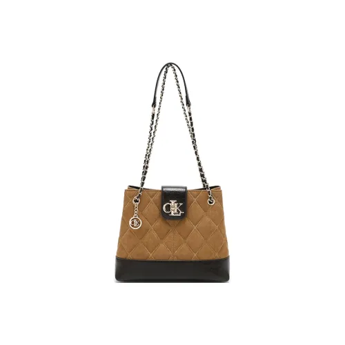 BETTINA VIVIAN ПУ (полиуретан) с замшей Сумка на плечо Стандартная Женская Frosted Песочно-коричневый