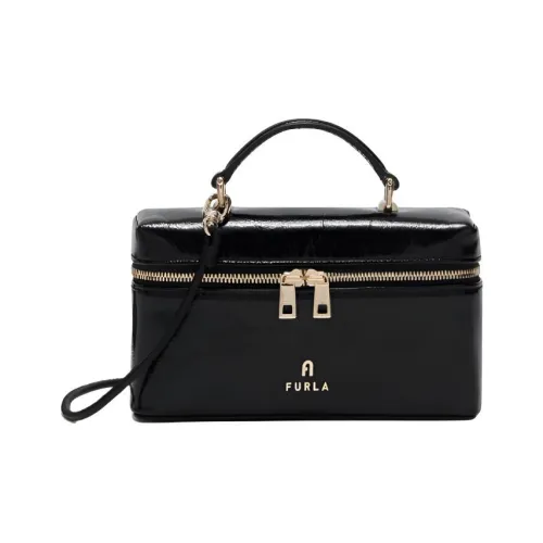 Furla Venice Лакированная кожа Сумка Мини Женская Черная