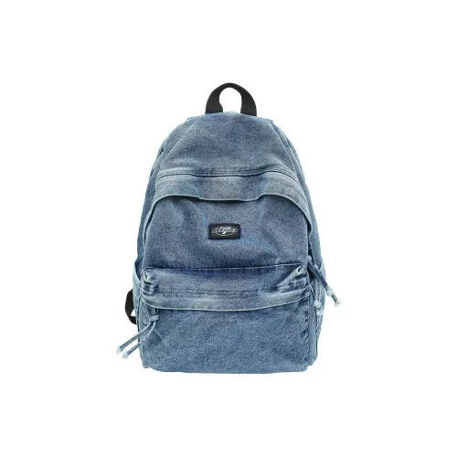 CREAM BEAR Denim Backpack Standard Unisex Royal Blue Black CREAM BEAR Деним Рюкзак Стандартный Унисекс Королевский Синий Черный
