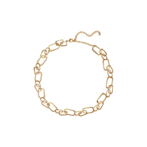 Retro Chic Латунь с покрытием антиковое золото свет ожерелье женское