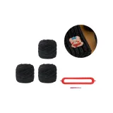 Черный 3 шт Ледяной Куб Голова Медведя + Ткань Вязаная Волшебный Инструмент