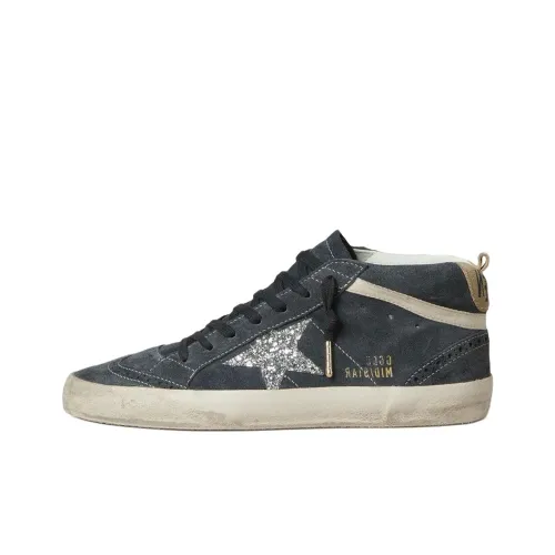 Golden Goose Mid Star MID Топ Скейтборд Кроссовки Женские Синий