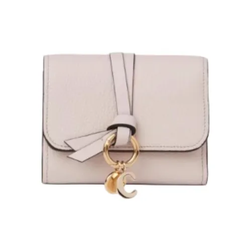 Chloe Alphabet Телячья кожа Кошелек Маленький Женские Дикий серый