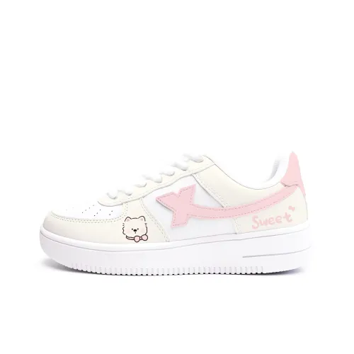 XTEP Air Force One Износостойкие и Легкие Низкие Кроссовки для Скейтбординга Женские