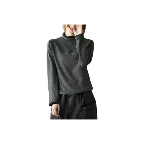 ZIMO Cotton Linen Blend Regular T-Shirt Women's