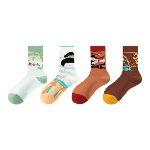 MIIOW Носки Crew Женские упаковка из 4 пар