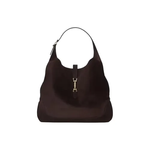 GUCCI Jackie 1961 Замшевая Сумка через плечо Женская Темно-Коричневая