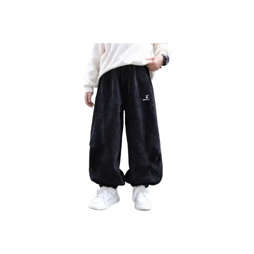 Подростки Mu Tong teenager Вязаные тренировочные брюки