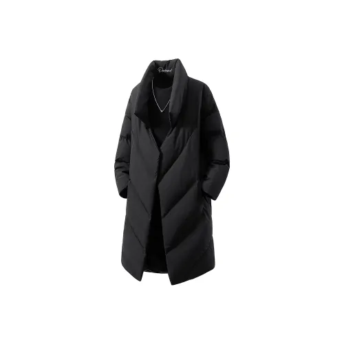 PULUSHIDUOTEMENGDE Черное Унисекс Пальто