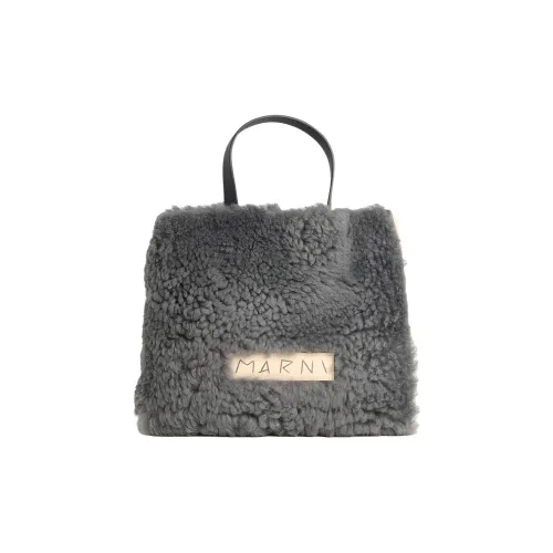 MARNI Museo Кожа Сумка Женская Серого цвета