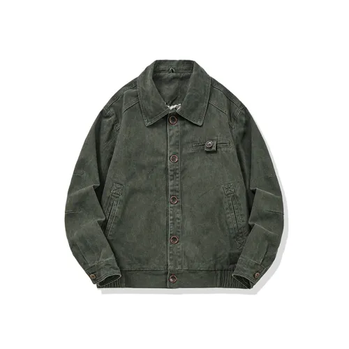 QIANJINNIU Армейский зеленый Мужская куртка